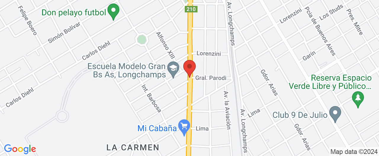 Mapa de la ubicación