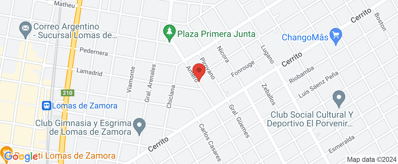 Mapa de la ubicación