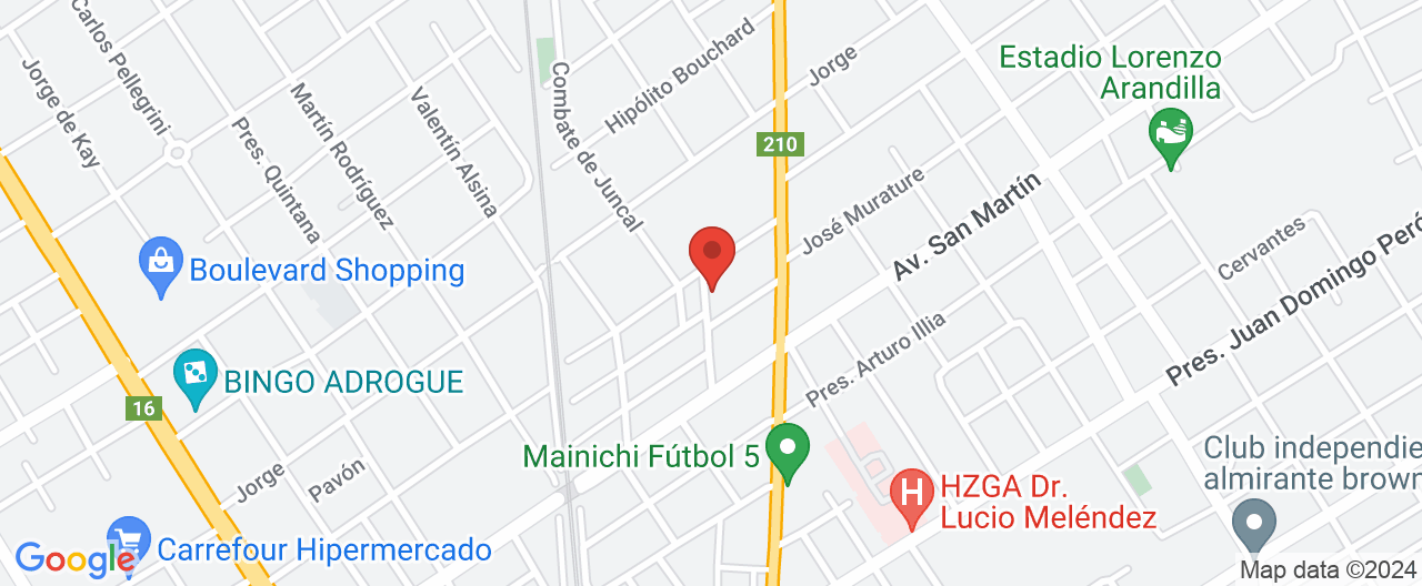 Mapa de la ubicación