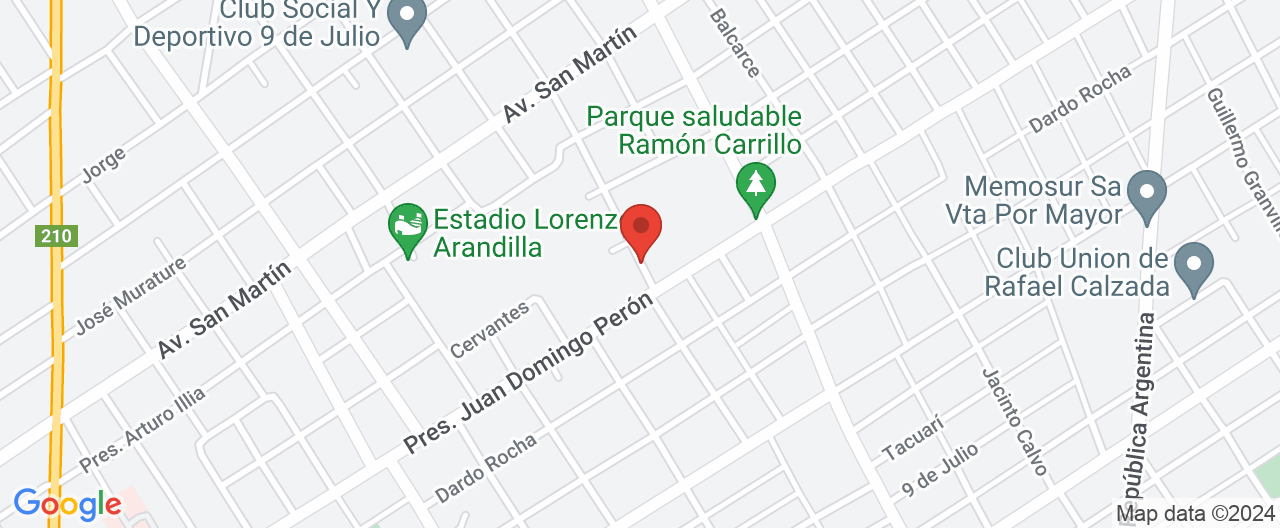 Mapa de la ubicación