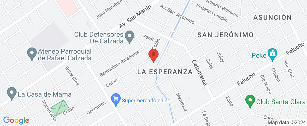 Mapa de la ubicación