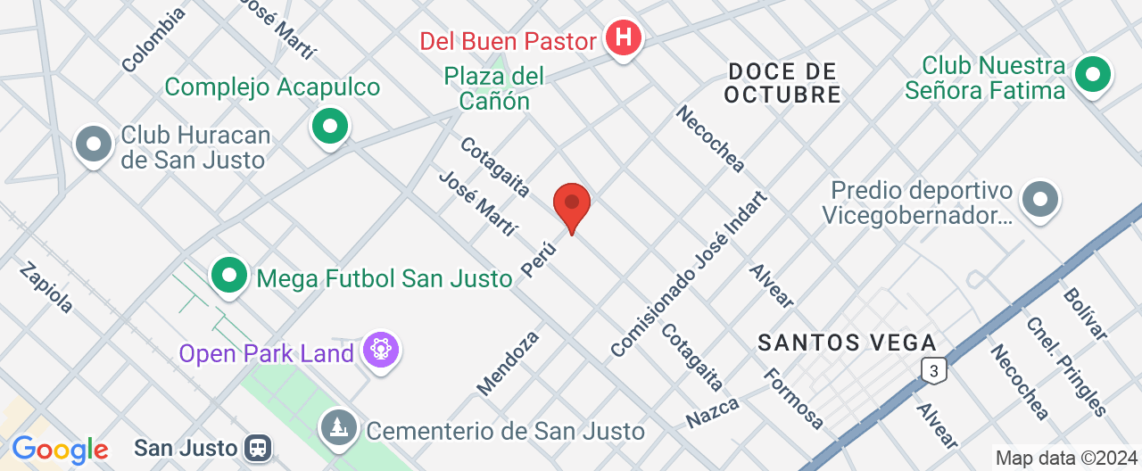 Mapa de la ubicación