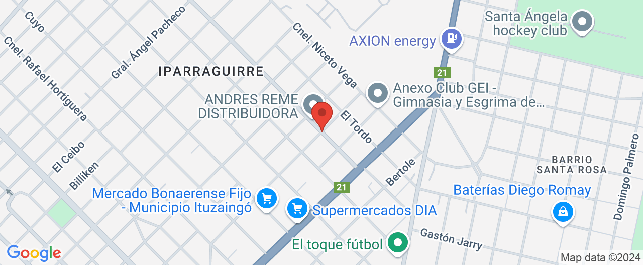 Mapa de la ubicación