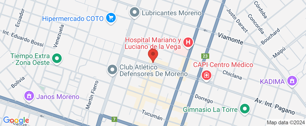 Mapa de la ubicación