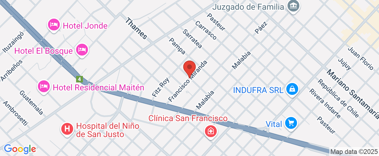 Mapa de la ubicación