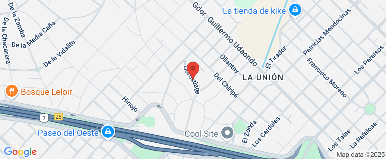 Mapa de la ubicación