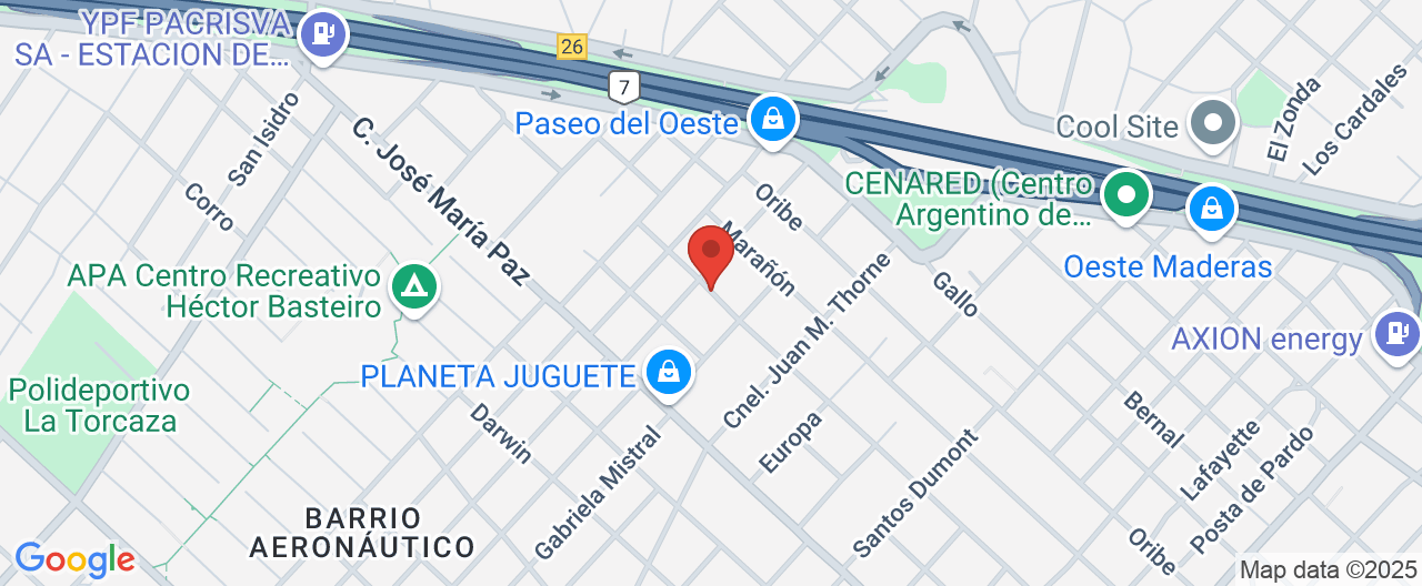 Mapa de la ubicación