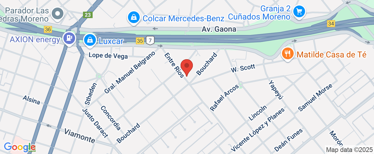 Mapa de la ubicación