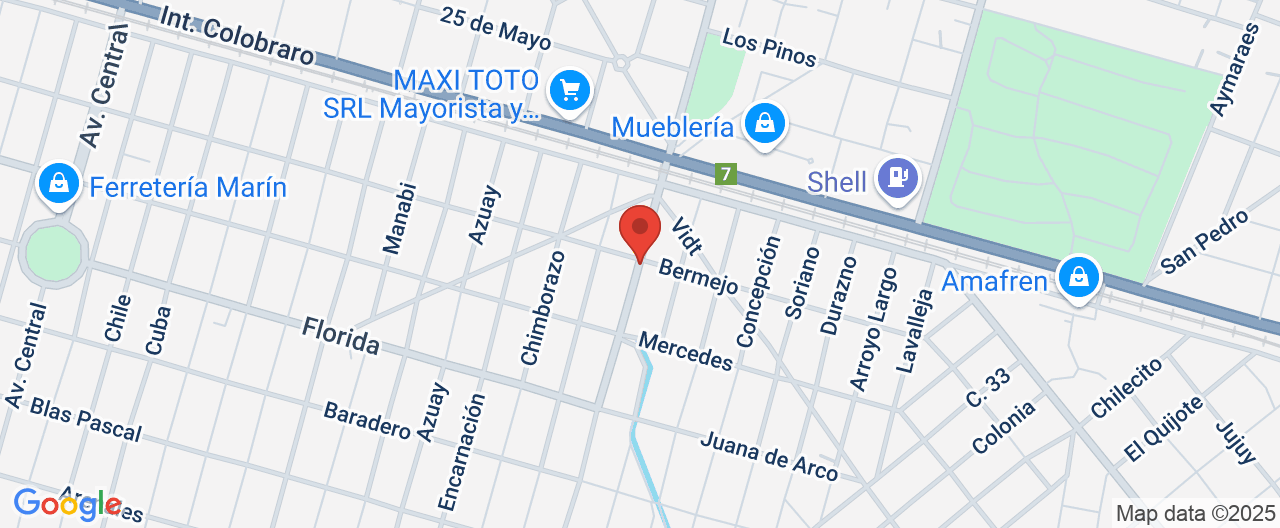 Mapa de la ubicación