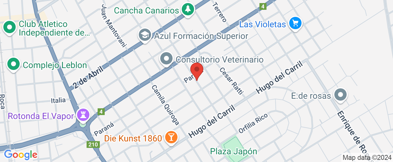 Mapa de la ubicación