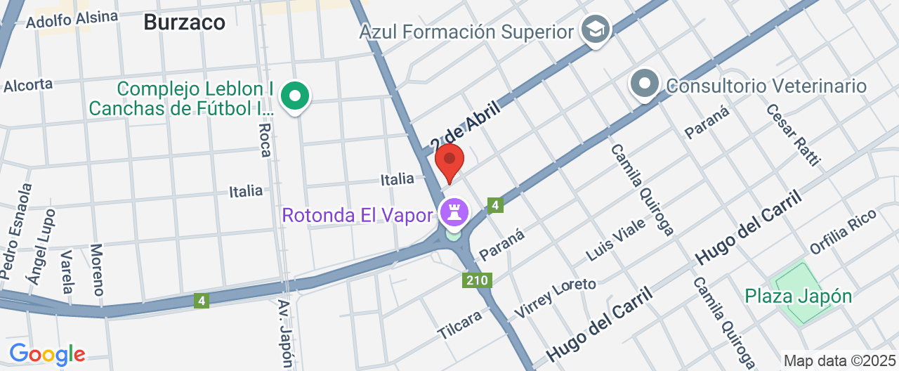 Mapa de la ubicación