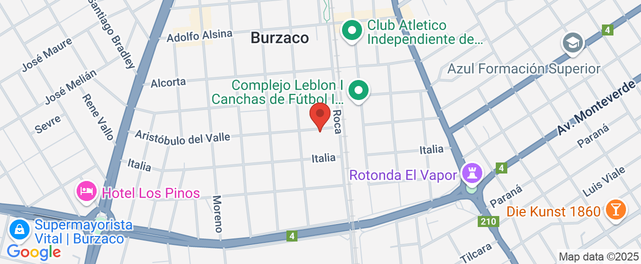 Mapa de la ubicación
