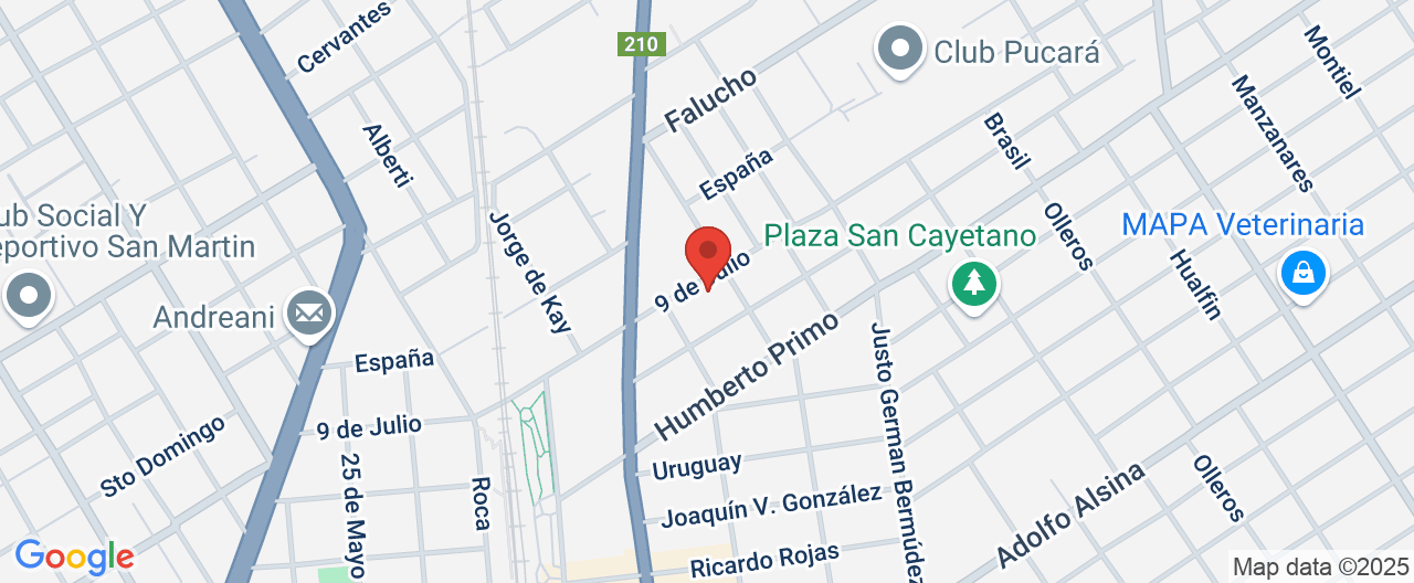 Mapa de la ubicación