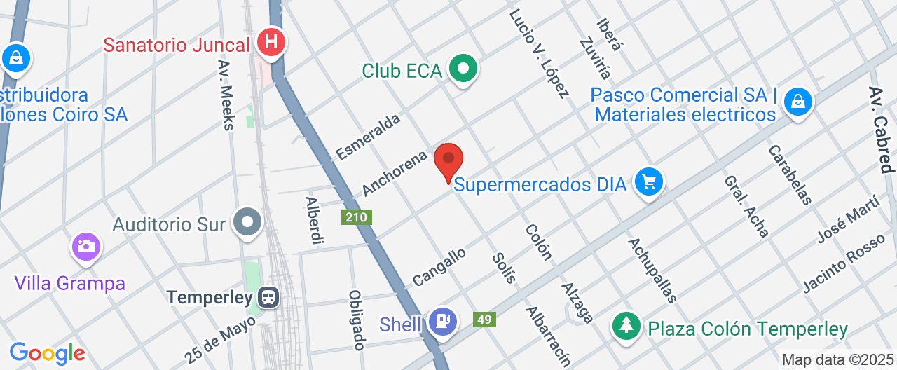 Mapa de la ubicación