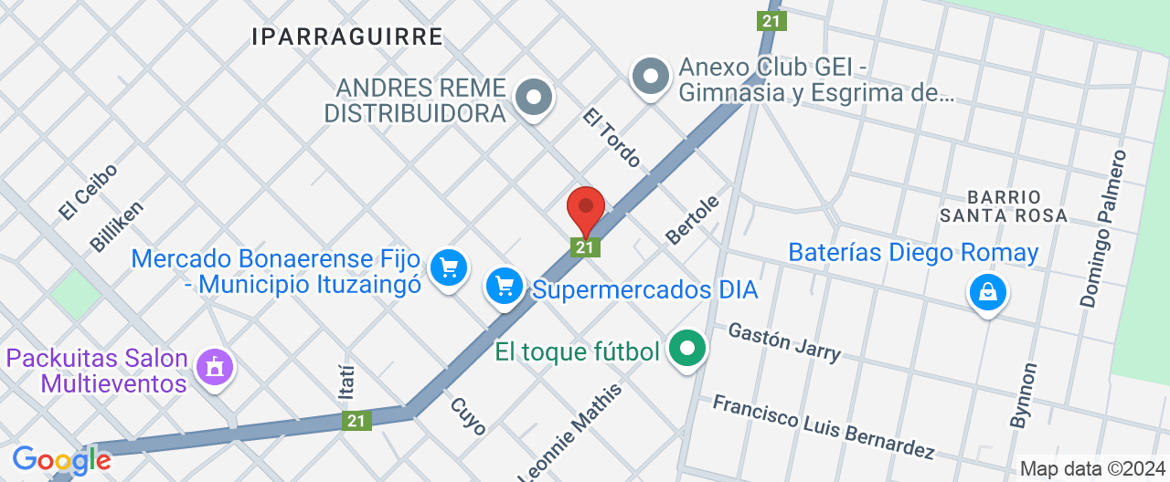 Mapa de la ubicación