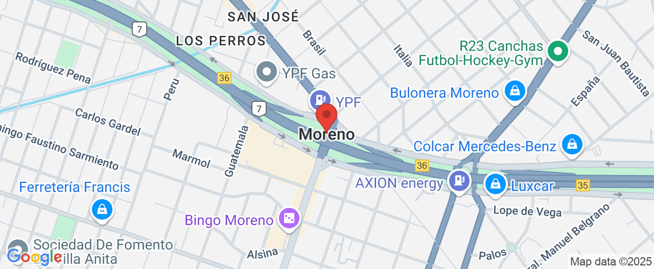 Mapa de la ubicación