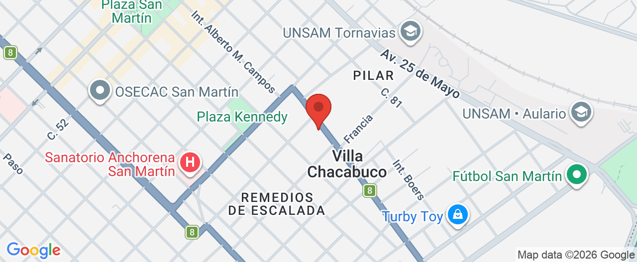 Mapa de la ubicación