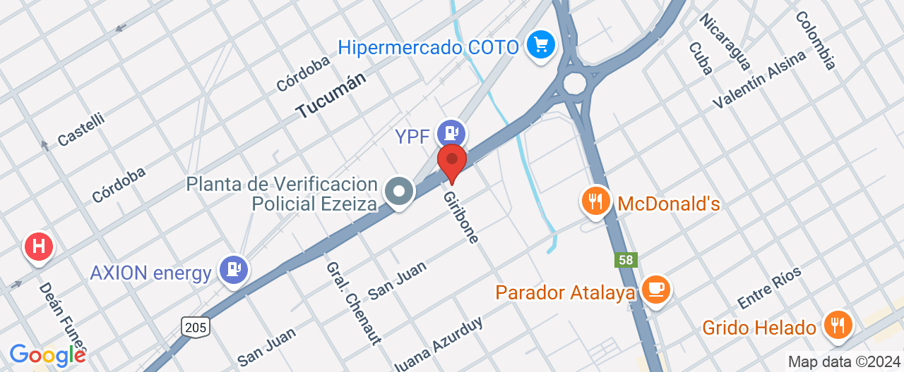 Mapa de la ubicación