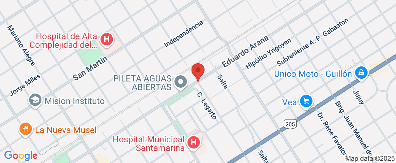 Mapa de la ubicación