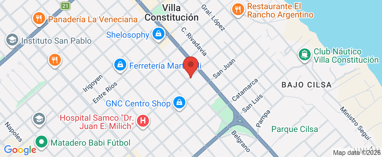 Mapa de la ubicación
