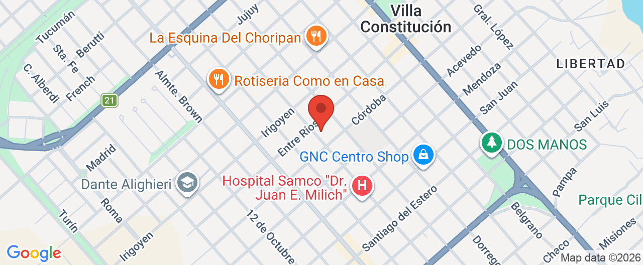 Mapa de la ubicación