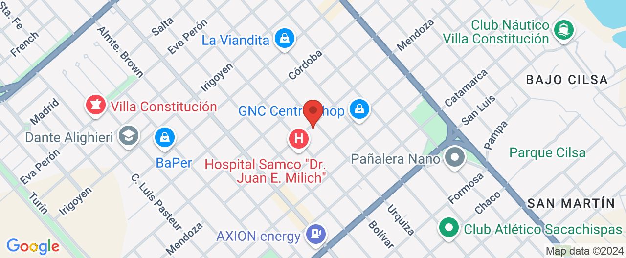 Mapa de la ubicación