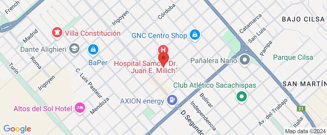 Mapa de la ubicación