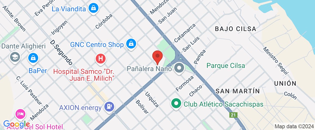 Mapa de la ubicación