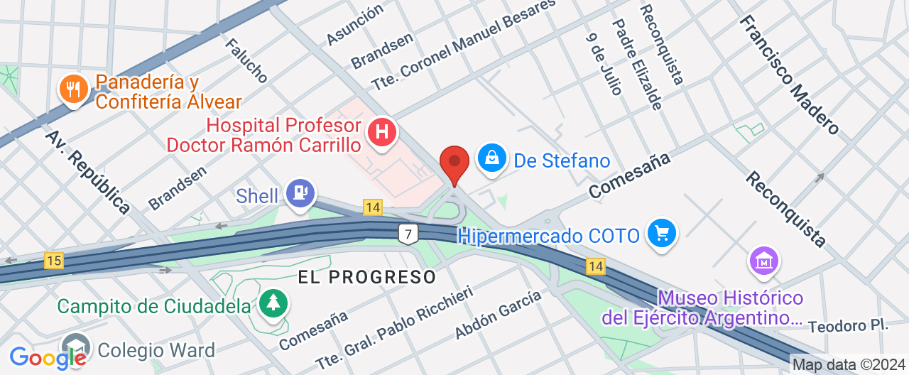 Mapa de la ubicación