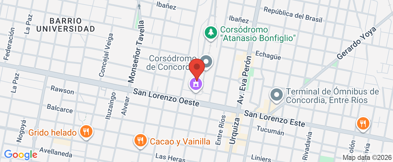 Mapa de la ubicación