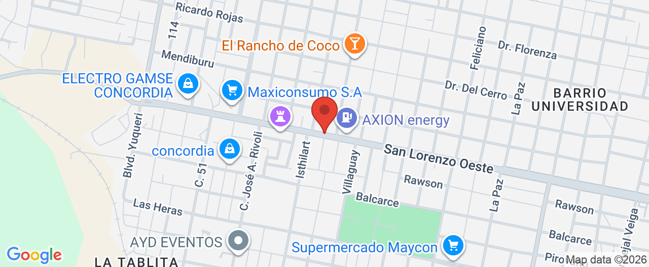 Mapa de la ubicación