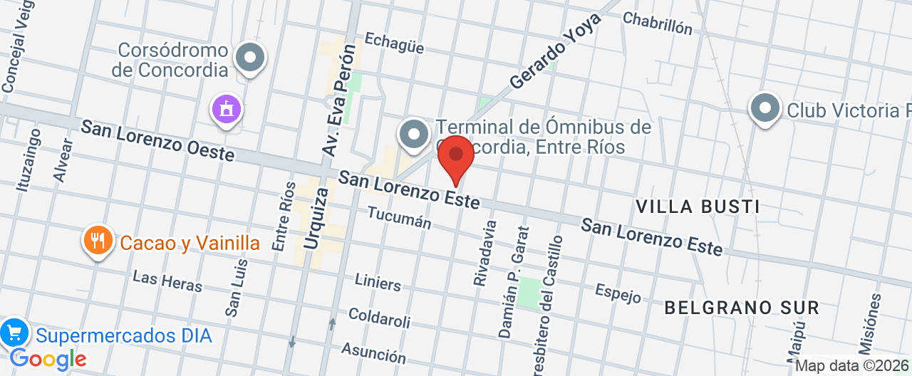 Mapa de la ubicación