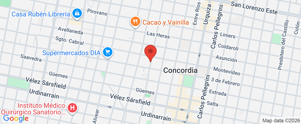 Mapa de la ubicación