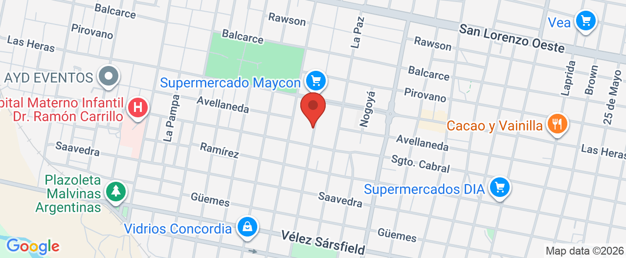 Mapa de la ubicación