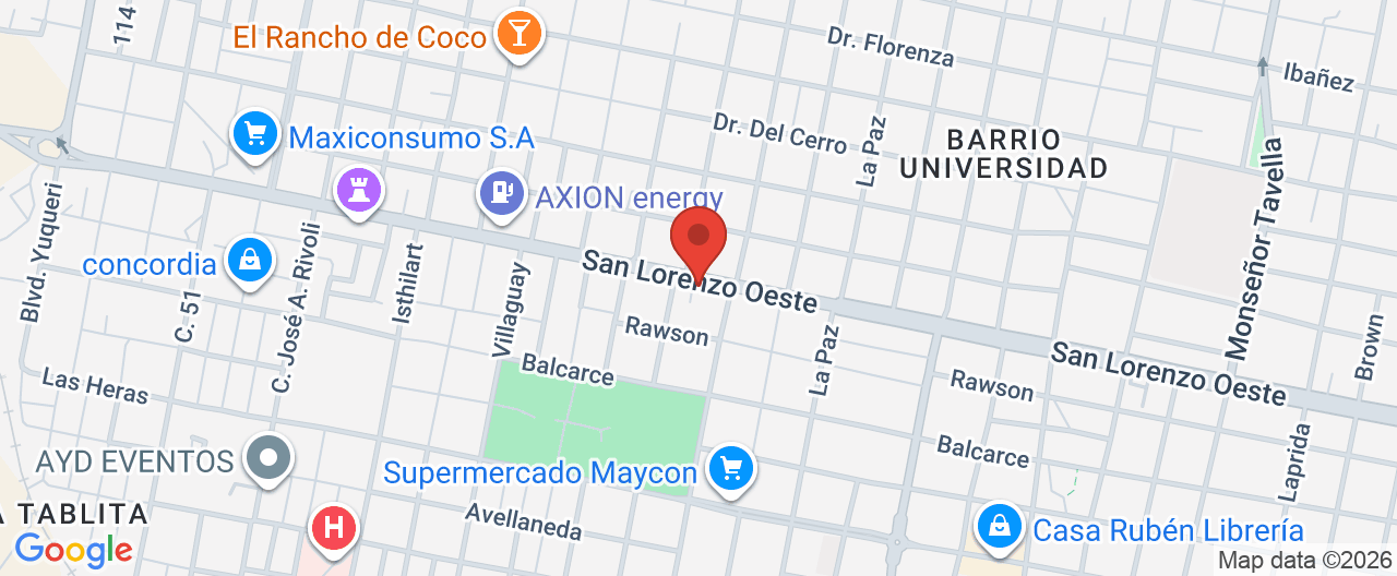 Mapa de la ubicación