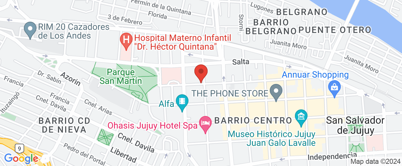 Mapa de la ubicación