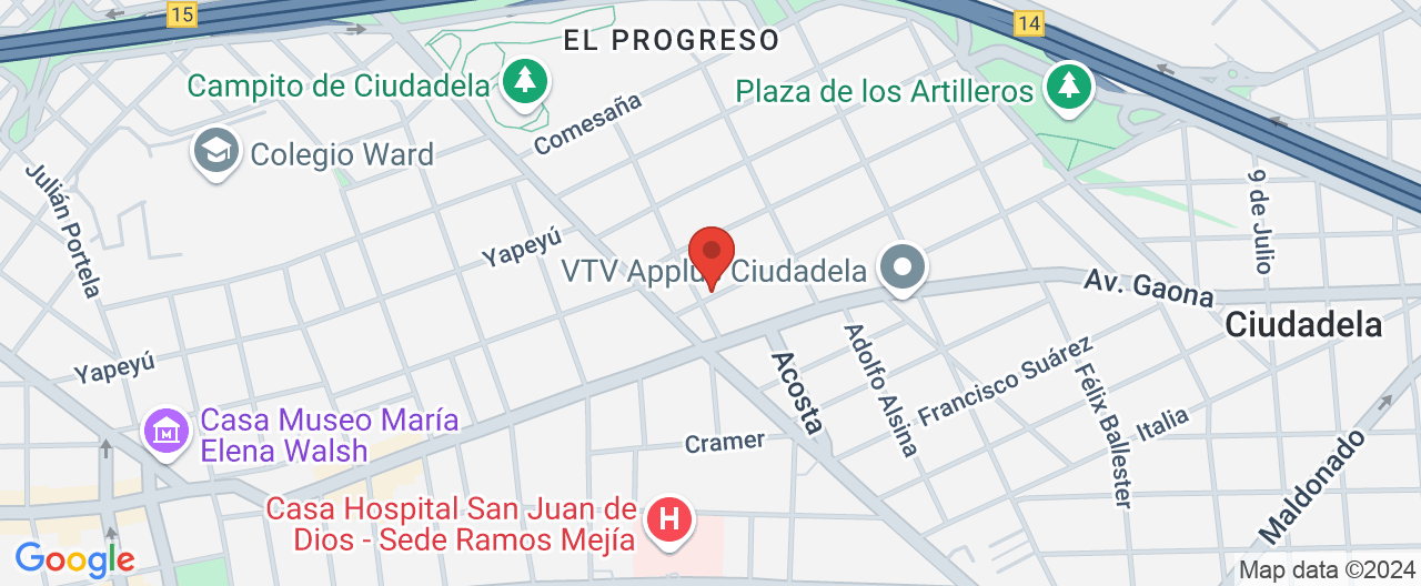 Mapa de la ubicación