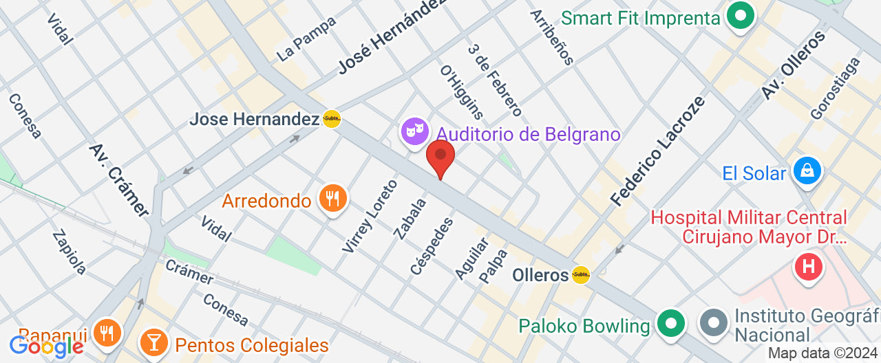 Mapa de la ubicación