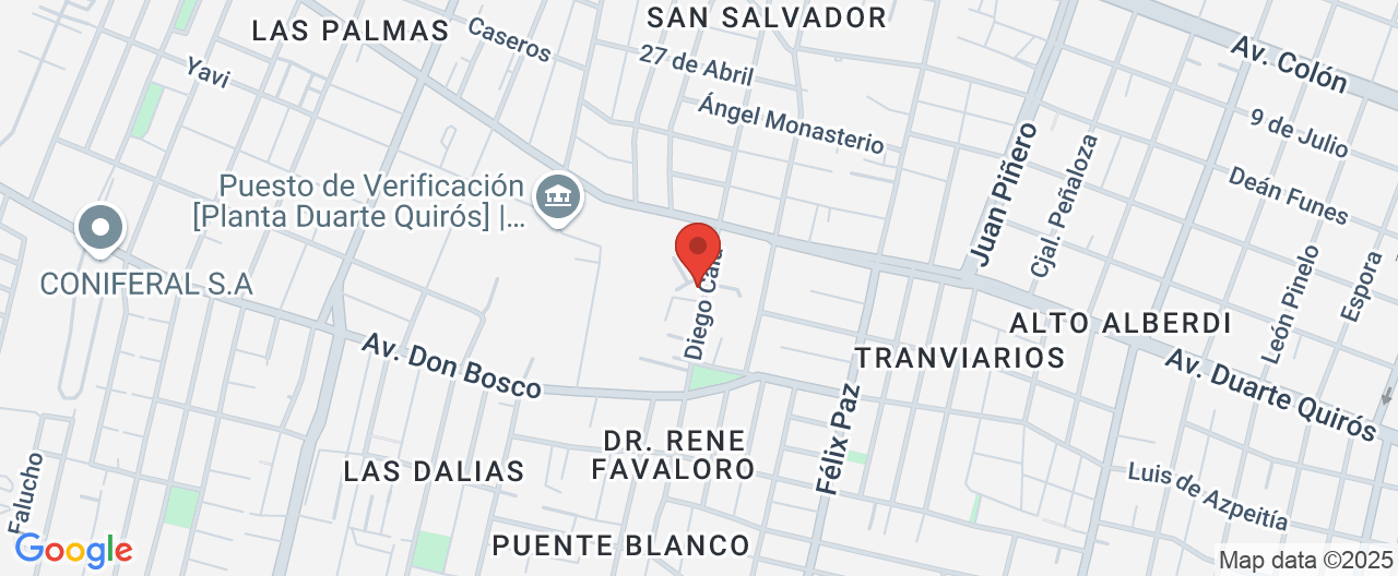 Mapa de la ubicación