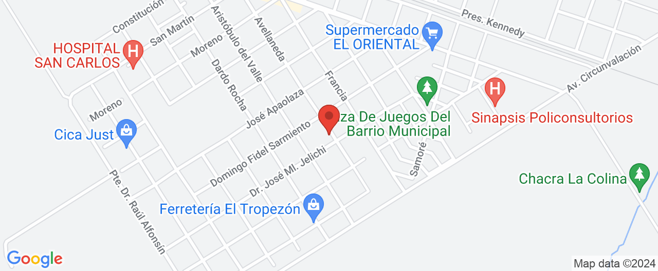 Mapa de la ubicación