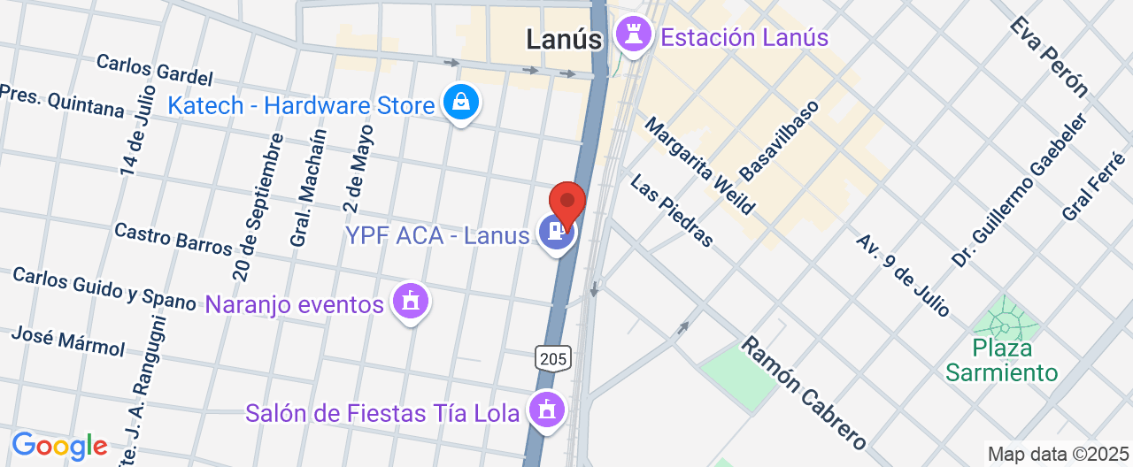 Mapa de la ubicación