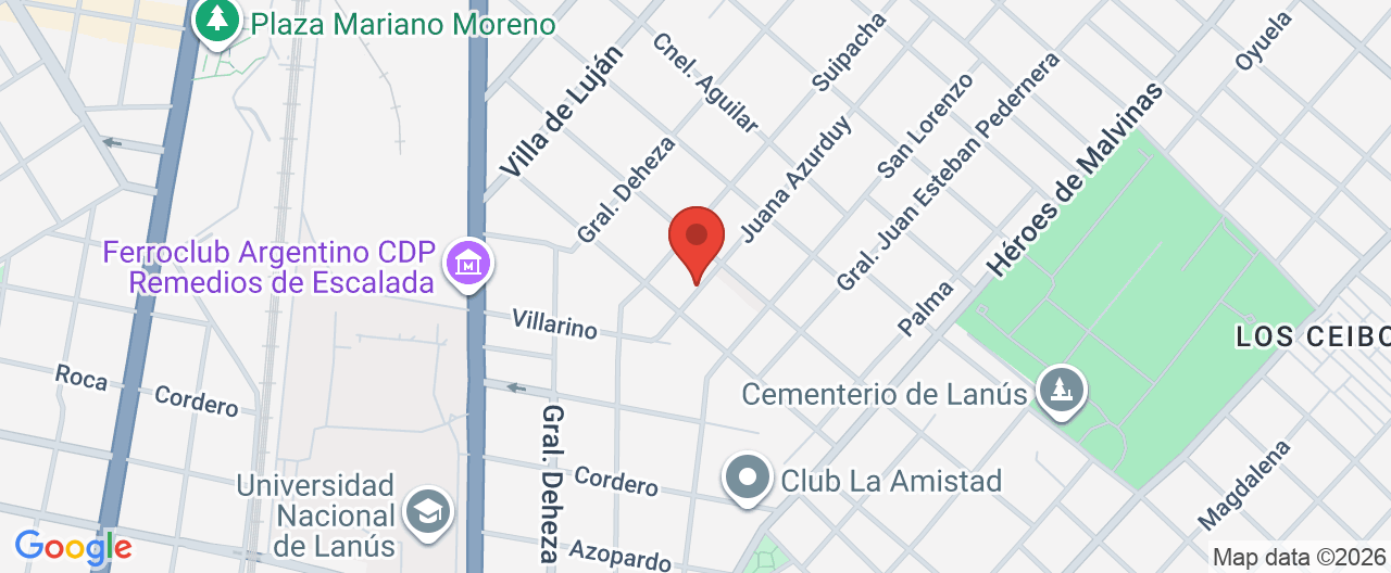Mapa de la ubicación