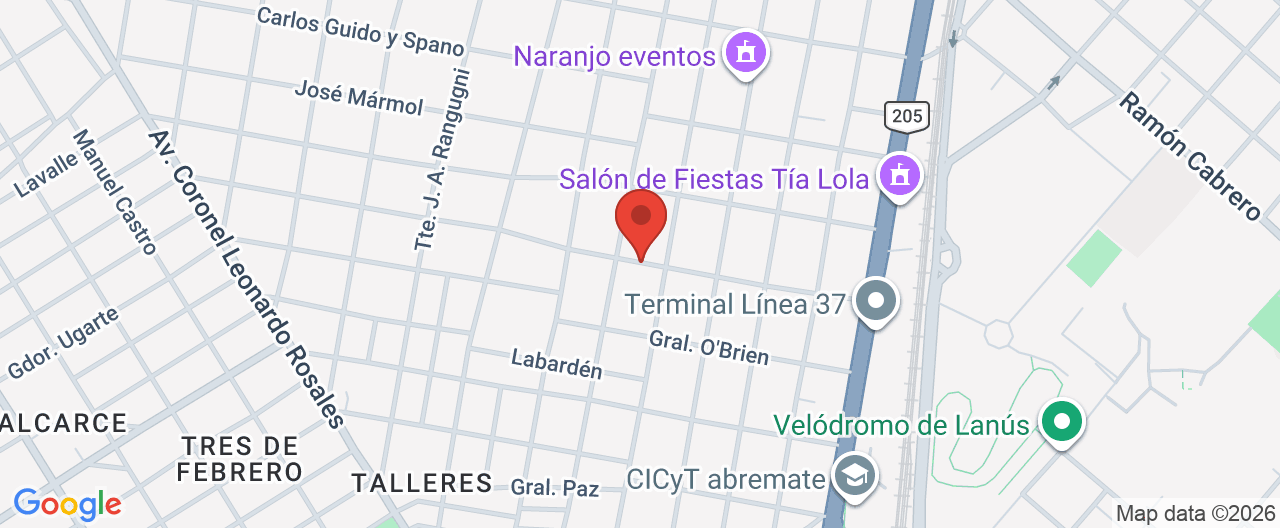 Mapa de la ubicación