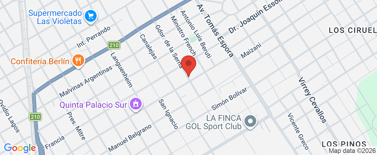 Mapa de la ubicación