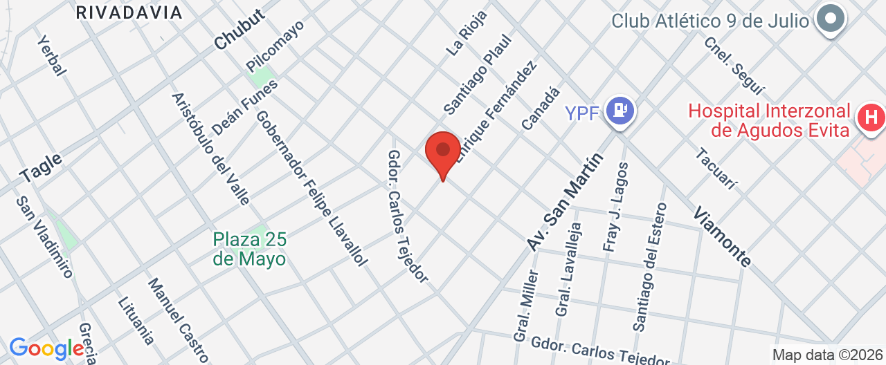Mapa de la ubicación
