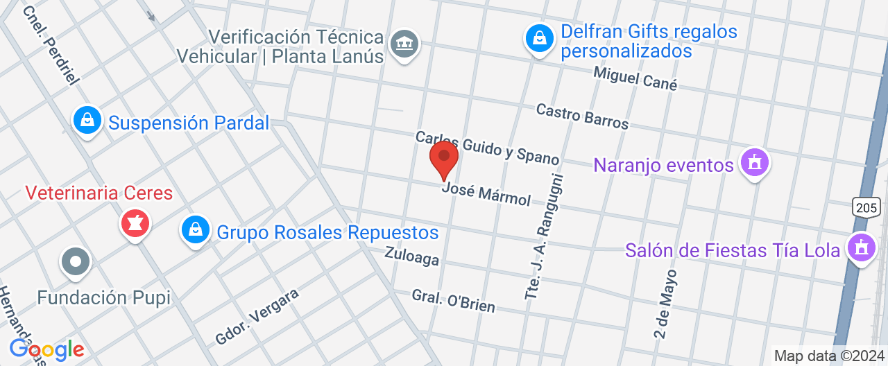 Mapa de la ubicación