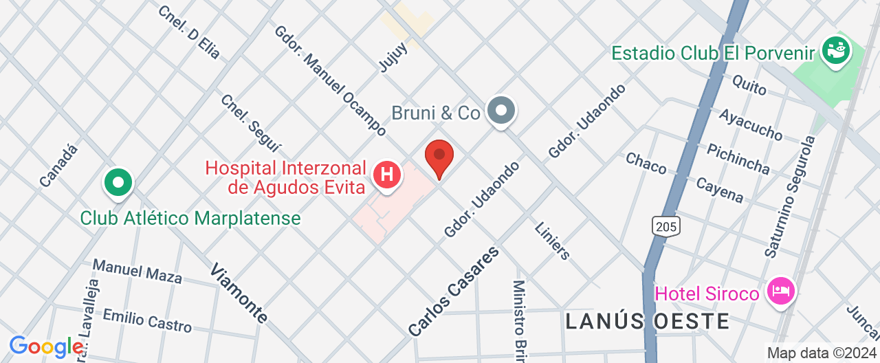 Mapa de la ubicación