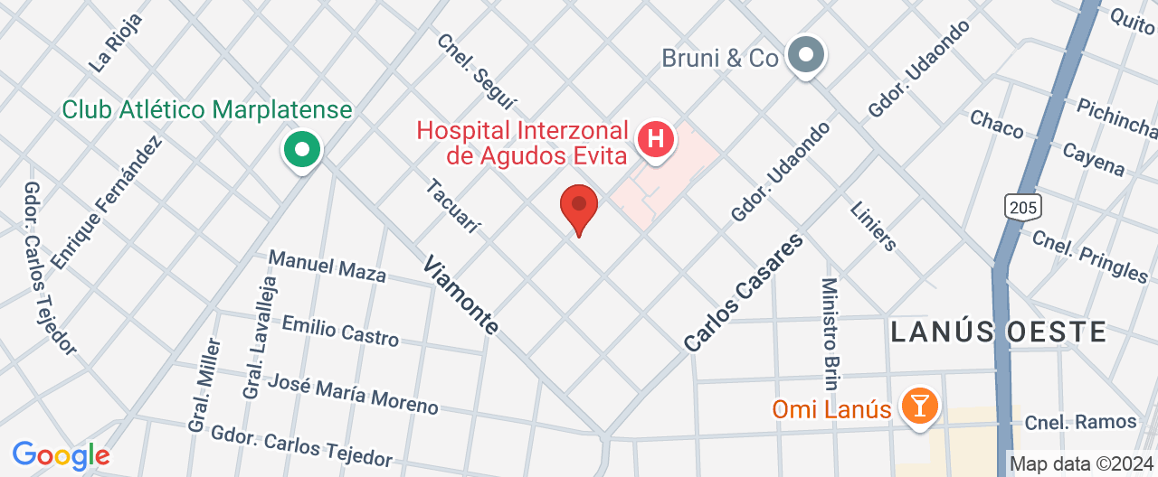 Mapa de la ubicación