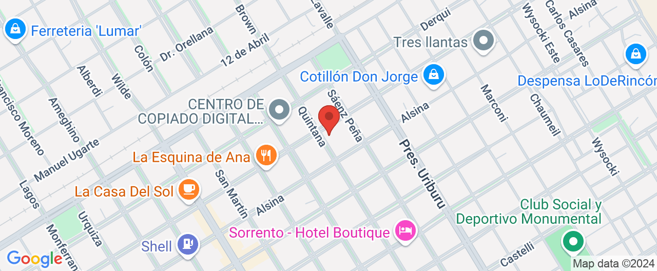 Mapa de la ubicación