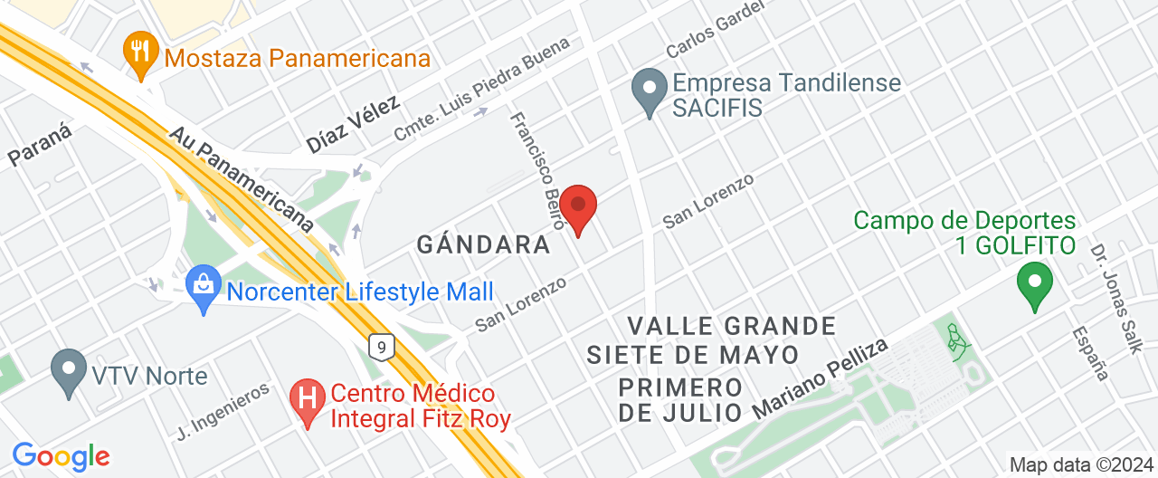 Mapa de la ubicación